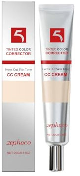CC Cream, Tinted Color Corrector, Evens Out Skin Tone, Gesichtspflege mit beruhigender Wirkung für einen natürlich gleichmäßigen Teint, Verbessert den Teint & Spendet Feuchtigkeit (1PC, 20g)