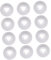 LIFKOME 12Pezzi Decorativo Per Tubi Copertura Per Tubi e Radiatori Facile Installazione Resistente Al e Alla Corrosione Adatto Per Impianti Idraulici