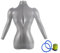 Aufblasbares Oberkörpermodell, weiblicher Schaufensterpuppen-Torso mit Armen, aufblasbares Damen-Kleidermodell