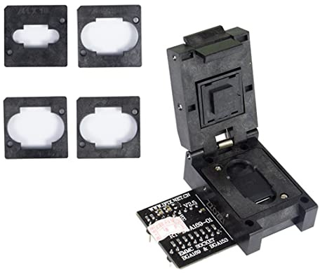 Sujurio RT-BGA169-01 BGA169 / BGA153 EMMC-Adapter V2.5 mit 4-Teiliger BGA-Bounding-Box für RT809H-Programmierer