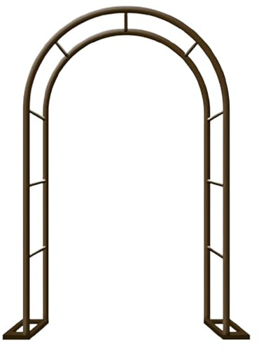 240 x 250 cm mit Rosenspalier wetterfest für Kletterpflanzen ideal für Gartenpavillon OutdoorEvents & Dekorationen rustikal & elegant
