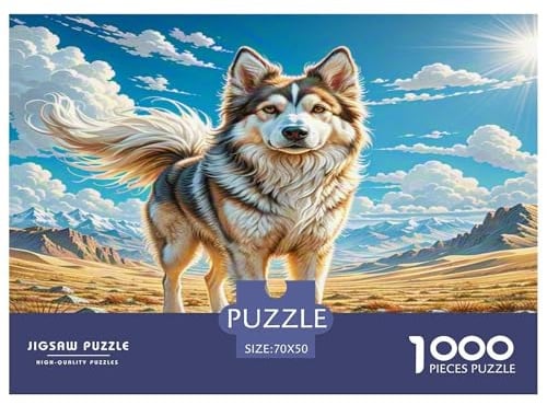 Lhasa Apso 1000-teilige Puzzle Schwer Pädagogisches Spielzeug Für Erwachsene Und Kinder Ab 14 Jahren, Klassische Herausfordernde Familie Aktivität Spiele Dekorative Geschenke 70x50cm/1000pcs