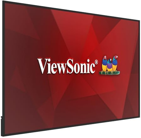 ViewSonic CDE8631 86 Inch 4K UHD Commercial Monitor with 500 Nits Brightness, 5000:1 Contrast Ratio, OPS Slot, 8GB RAM, 32GB Memory, Dual 16W Speaker, WiFi Slot