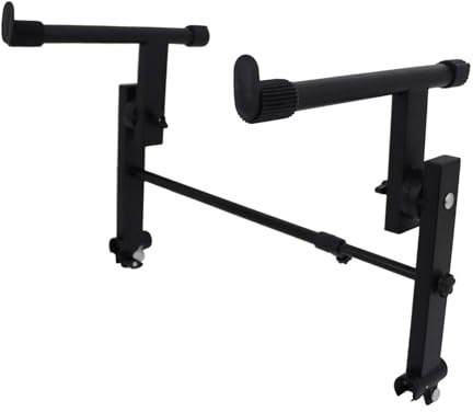 Luwecf 2 Stufiger Keyboardständer, Zweite Ebene, Robuste Stapelbare Tastaturen, Eisen, Universal