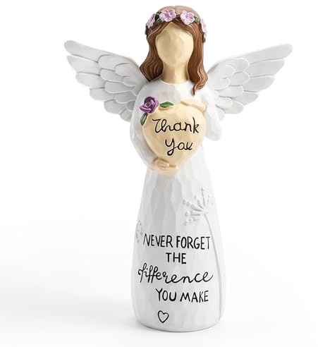 Thank You Gift, Hand-Painted Angel Figurine,Thank You Gifts For Women,Thank You Teacher Gifts, Retirement Leaving Gifts For Colleagues Women, Appreciation Gift For Friends Nurse Worker