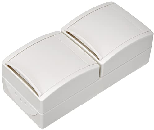 Busch-Jaeger BUSC 20-02 EBW-54 2fach senkrecht Alpinweiss Schuko Steckdose, bunt