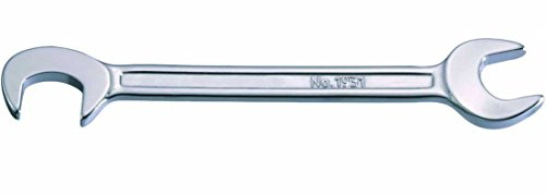 Bahco 1931M-11 Liliput Double Open End Wrench, Silver, 11 mm