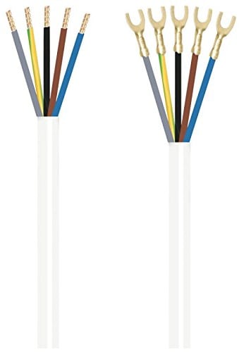 Herdanschlussleitung, 5 x 2,5² H05 VV-F, 3 m,