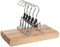 5x Hosenspanner Kleiderbügel Klemmbügel Hosenhalter Hosenbügel Holz Hosen
