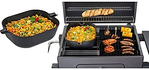 Tepro Inserto Wok in ghisa per Ruggine in System – Rettangolare, Nero, 24 x 35 x 10 cm, 8583