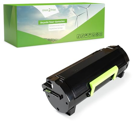 Green2Print Toner schwarz 2500 Seiten ersetzt Lexmark 60F200E, 602E, 60F2000, 602 passend für Lexmark MX310DN, MX410DE, MX510DE, MX511DE, MX511DTE, MX511DHE, MX611DE, MX611DHE