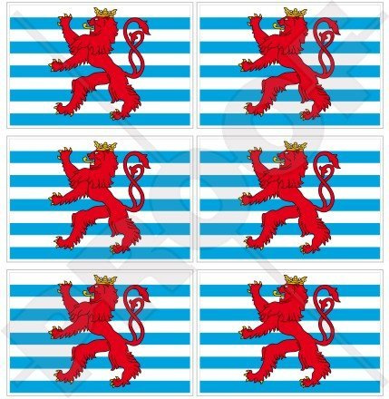 Luxemburg Handelsflagge Flagge Letzebuerg, Luxemburg 40 mm (40,6 cm) Mobile Handy Vinyl Mini Sticker, Aufkleber X6