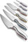 Cuisinart Set de cuchillos de cocina profesionales - Juego de 6 cuchillos de acero inoxidable con colores para evitar la contaminacion cruzada, protectores incluidos