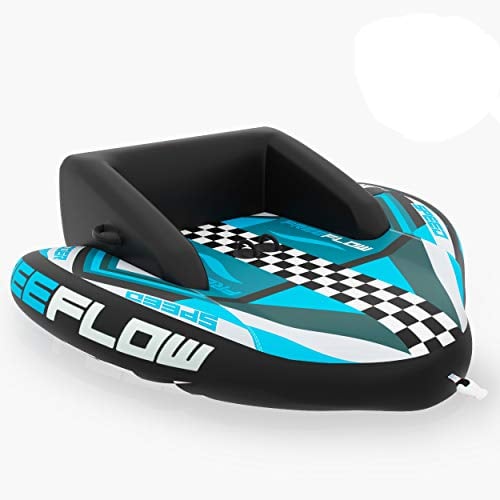 SereneLife Aufblasbares Schlauchboot- 2/3 Personen, Towable Tube für Wassersport, Ziehschlauchboot aus PVC, Für Seen & Flüsse, Einfach Aufzupumpen & Transportieren, Wassersport Tube für Bootfahren
