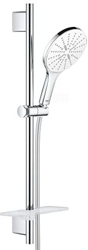 GROHE Rainshower 150 SmartActive | Brausestangenset 3 Strahlarten | moon white | 26592LS0