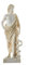 BeautifulGreekStatues Asclepius Griechischer Gott der Medizin Alabaster H/m Goldton Museum Kopie Statue 23cm