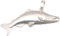 Anhänger Hecht Raubfisch Angler groß 42 x 20mm Silber 925 Angeln