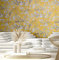 WALLCOVER Tapete Blumen Gelb Van Gogh Floral Mandelblüte Blüte Vintage für Schlafzimmer Küche Wohnzimmer