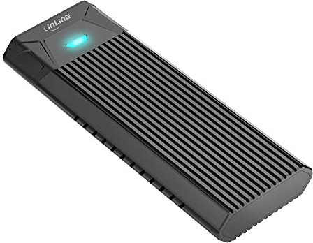 InLine® 00031H USB3.2 Gen.2 USB-Typ C zu M.2 SSD (PCIe NVMe & SATA) Gehäuse, werkzeugfrei
