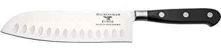 Rockingham Forge FRF 18cm Santoku Knife, Fully Forged, Pakkawood Handle, Rosewood, 9009SK/7