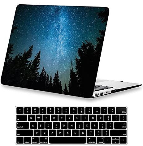 AUSMIX Case for MacBook Pro 14 inch Case 2024 2023-2021 Release M3 A2918 A2992 M2 A2779 M1 A2442 Pro Max, Classic Printed Plastic Hard Shell Case & Keyboard Cover for MacBook Pro 14, Star Tree