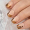 Leopard Print Faux Ongles Short Squoval French Tip Design Art Press On Nails 24pcs/kit