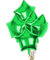 Pack of 5 Green Star Balloons, 18 Inches Star Shape Foil Balloons, Star Balloons Helium for Valentines Engagement Bridal Shower Graduation Baby Shower Wedding Anniversary Birthday Party Decorations