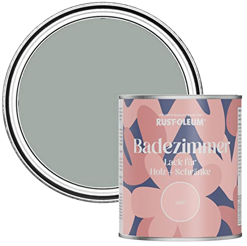 Rust-Oleum Grey Moisture Resistant Bathroom Wood and Cabinet Paint in Matt Finish - PITCH GREY 750ML