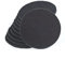 Wfix dischi abrasivi in tessuto non tessuto con gancio per levigatrice orbitale, 150 mm, P250-300, medio, nero, 10 pezzi, spugna abrasiva