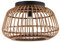 mokebo® Deckenlampe mit Rattan Lampenschirm oder Boho Lampe 'Die Natürliche', Deckenbeleuchtung aus Holz mit Gitteroptik, Bambus, Korblampe fürs Wohnzimmer & Schlafzimmer