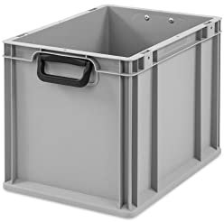 PROREGAL Eurobox NextGen Portable Duo | HxBxT 32x30x40cm | 30 Liter | Eurobehälter, Transportbox, Transportbehälter, Stapelbehälter