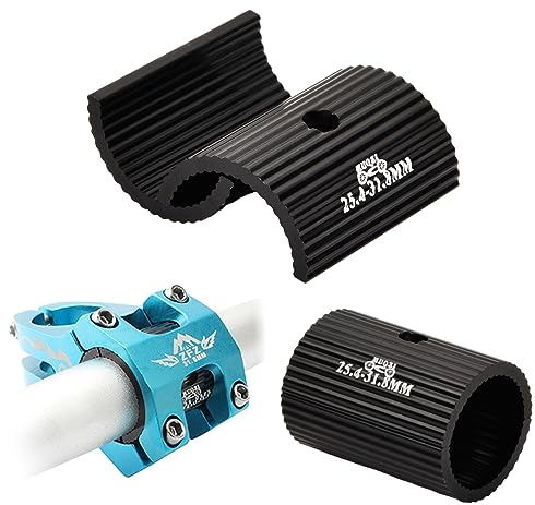 Wisebom Fahrradlenker Shim Spacer, Universal Fahrradlenker-Unterlegscheiben Aluminiumlegierung, Lenkerhülse 25.4 auf 31.8 mm, Lenkerschaft-Reduzierstück für MTB, Rennrad