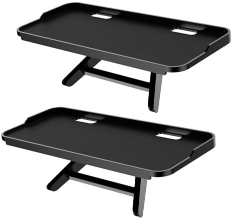 JXMTSPW Étagère supérieure pour écrans TV Support d'écran Plat appareils de Diffusion en continu, boîtiers multimédias, Haut-parleurs Support d'écran pour Moniteur Écran Plateau Supérieur TV 2PCS