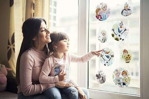 Disney Fenstersticker - Frozen Springday Bubbles - Größe 30 x 30 cm, 2 Bogen - Kinderzimmer, Babyzimmer, Fensteraufkleber, Fensterbild