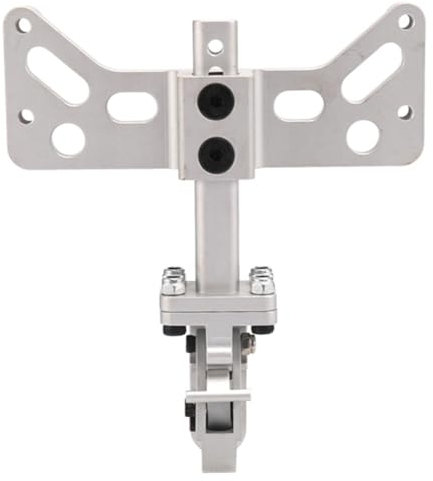 Booso Anhängerkupplung hinten aus Metall für ferngesteuertes Autozubehör Crawler RC Axial SCX6 JLU 1/6, Silber