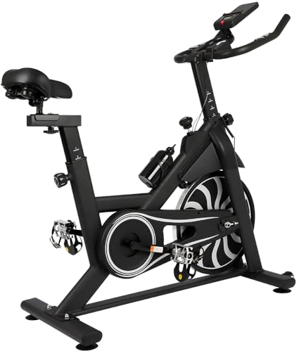 Heimtrainingsfahrrad - Fahrrad für Heimgebrauch, stationäres Fahrrad mit LCD-Anzeige, Spinning-Bike für das Fitnesstraining im Fitnessstudio, 300 Pfund Kapazität