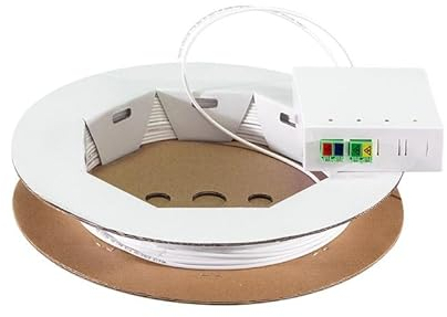 LOGILINK FTTH-Anschlussbox FB4LC20, 2X LCD/APC, mit 20 m Anschlusskabel