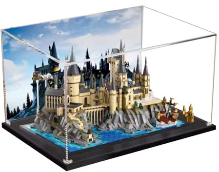 Acryl-Vitrine für Lego 76419 Hogwarts-Schloss und Hof, staubdichte Displaybox, Aufbewahrungsbox, transparente Box, Baustein-Vitrine (nur Vitrine)