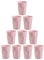 Engelland - 10 x Plastikbecher, Trinkbecher, Rosa, Pastellfarben, 400 ml, Eichstrich, bruchfest, stapelbar, Mehrweg, Kunststoff, wiederverwendbar, Party-Becher, Trink-Glas