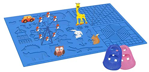 ZAGARO 4 Pcs 3D-Stiftmatte, 3D-Zeichenvorlagen, Verschiedene Muster Schablonen Design Matte - Verschiedene Cartoon-Designs, 3D-Zeichenform, Verschiedene Muster, Schablonen, Designmatte für