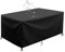 Gartenmöbelabdeckung/Tischabdeckung Outdoor Wetterfest 240x230x90cm/LxWxH Gartenmöbel Abdeckplane/Wasserdichte Abdeckung Winddicht Uv-Beständiges Abdeckung Für Gartenmöbel Mit 4 Schnallen-Schwarz