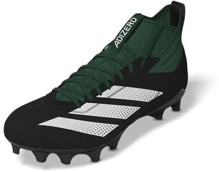 adidas Unisex-Adult Adizero Impact American Football, Dark Green/White/Black, 9 Women/8 Men