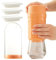 Twisting Ice Cube Mold Release Cups Set with 3 Pack Easy Release Reusable Ice Trays, 10 Ice Cubes Each, Great for Chilling Drinks, Cocktail or Iced Coffee Cups, Orange