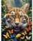 Gemartmall Tiger Diamond Painting Erwachsene-Tier Diamant Painting Bilder,Tiger 5d Diamond Painting Set Erwachsene Arts Craft für Home Wand Decor 30x40cm
