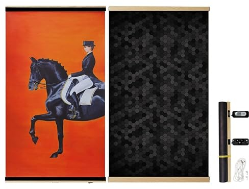 ART2HEAT Ferninfrarot Kunstheizer Graphenheizung mit Bild Graphene Ultraleichtes, leicht zu lagerndes Infrarot-Heizbild wärmt den Körper effizient nachhaltig (Pferd)