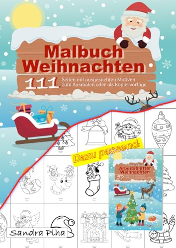 KitaFix-Kreativ: Malbuch Weihnachten: 111 Seiten mit ausgesuchten Motiven zum Ausmalen oder als Kopiervorlage