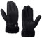 MGGMOKAY Damen Shearling Handschuhe Damen Lederhandschuhe Shearling Warme Winterhandschuhe,Schwarz,L