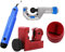 YOYEAH Kit coupe-tubes de 5 à 50 mm avec ébavureur manuel – Pour acier inoxydable, tube en cuivre, plastique (PVC et PE) – Mini coupe-tubes, ébavureur et outil d'ébavurage
