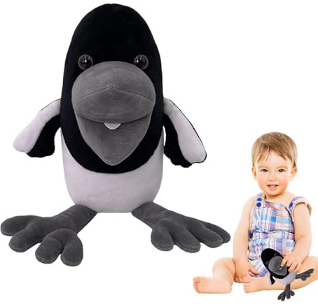 TQEBWUS Schwarzer Plüsch - Steves E Maggies, 8,6 Zoll weiche Cartoon- -Plüschpuppe, Bequeme Kinderspielzeug, Heimdekoration für Fans