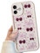 Cherry Bow Phone Case for iPhone 16 Plus,Cute Red Cherry Bow Pattern Shockproof Bumper Phone Case for Women Girls, Soft TPU Slim Girly Cute Protective Cover for iPhone 16 Plus
